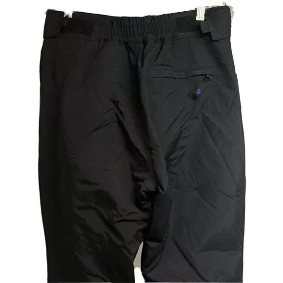 Vintage Womens Slalom Black Ski Snow Pants Medium Insulated Waterproof Pockets - Picture 7 of 11